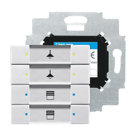2CKA006117A0198 Busch-Jaeger KNX Bedienelement 4-fach mit beiliegendem B Produktbild front M