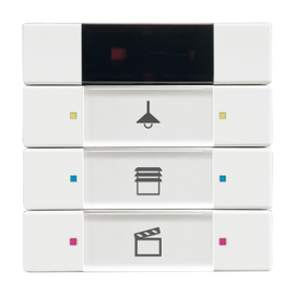 2CKA006135A0153 Busch-Jaeger KNX Bedienelement 3/6-fach mit IR-Schnittst Produktbild front M