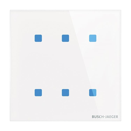 2CKA006300A1562 Busch-Jaeger KNX Touch- Bedienelement 6-fach Konfigurierbares G Produktbild front M
