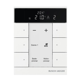 2CKA006330A0033 Busch-Jaeger KNX Raumtemperaturregler Nebenstelle 6-fach Produktbild front M