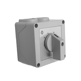 1-S123 Schultze Manueller Stufenschalter, 0-1-2-3, 230V 20A,IP42, Produktbild front M