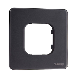 203106 Ekey ekey xLine Rahmen für xLine Fingerprint, 1-fach aus Glas in Schwarz Produktbild front M