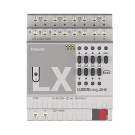 4800451 Theben Jalousieaktor LUXORliving 4-fach Produktbild front M