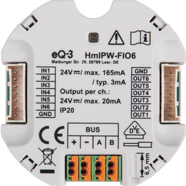152482A0 EQ-3 Homematic Homematic IP Wired IO Modul Unterputz-6-fach Produktbild front M