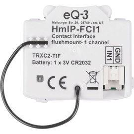 153489A0 EQ-3 Homematic Homematic IP Kontakt-Schnittstelle Unterputz-1-fach Produktbild front M