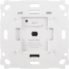 156757A0 EQ-3 Homematic Homematic IP Schaltaktor für Markenschalter-2-fach Produktbild front M