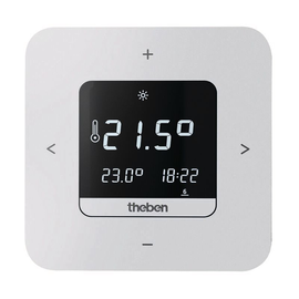 8120210 Theben Digital-Uhrenthermostat, Wochenprogramm, Netzversion, App-Bedien Produktbild front M