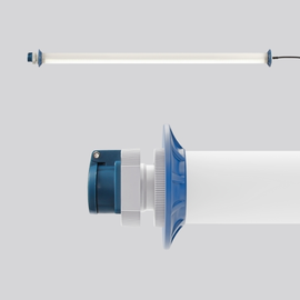 68E30100-0062 Sonlux Schutzrohrleuchte Basic, 230V, IP54, SKL I, 3 LED-Panel,  Produktbild