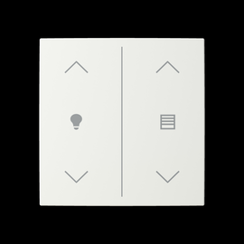 2CKA006199A0341 Busch-Jaeger Abdeckung 2-fach für Trevion Keypad/Symbol Dimmen Produktbild front M