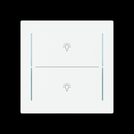 2CKA006199A0397 Busch-Jaeger Abdeckung 2-fach für Trevion Keypad / Symbol Lich Produktbild front M