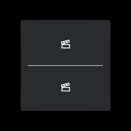 2CKA006199A0236 Busch-Jaeger Abdeckung 2-fach für Trevion Keypad / Symbol Szen Produktbild front M