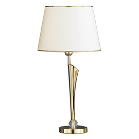 00829013 Brumberg Tischleuchte, gold glänzend, E27, 1x60 W max., mit Schirm Produktbild front M