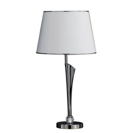 00829023 Brumberg Tischleuchte, schwarzchrom glänzend, E27, 1x60 W max. Produktbild front M