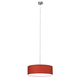 58266593 Brumberg Pendelleuchte nickel matt, mit Schirm ziegelrot, 5 x E27 max Produktbild