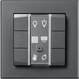 159869A0 EQ-3 Homematic Homematic IP Wired Wandtaster-6-fach, anthrazit Produktbild