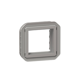 069582L Legrand Plexo New Einsatz Mosaic Adapter in der Farbe: Ultraweiß/ Grau/ Produktbild front M