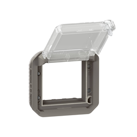 069845L Legrand Plexo New Einsatz Mosaic Adapter transparent Klappdeckel verschl Produktbild front M