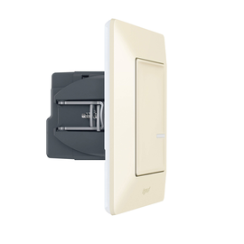 752284A Legrand Valena Life with Netatmo Schalter/Dimmer 2-Leiter Farbe: Mandelw Produktbild front M