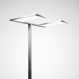7705451 Trilux Standleuchten Luceos S Prismen Silber ETDD 220W 30600lm Wide r Produktbild front M