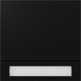 5531925 Gira Ruftastenmodul 1f System 106 Schwarz m Produktbild front M