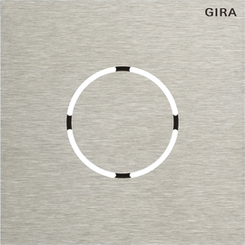 5578920 Gira Frontpl. Sprachmodul System 106 Edelstahl Produktbild front M