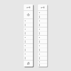 200029575-00 Siedle BTC 850-... Schrifteinlage für Tastenfunktionen BTC Produktbild front M