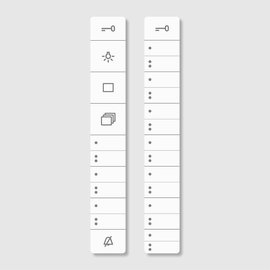200029576-00 Siedle BTCV 850-... Schrifteinlage für Tastenfunktionen BTC Produktbild front M
