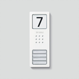 210005111-00 Siedle CA 812-4, CA 850-4 W Gehäuse-Oberteil CA 850-4 W, signalweiß Produktbild front M