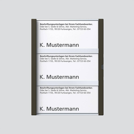 200029791-00 Siedle TM 612-3, BTM 650-03 GM Namensschild kpl. TM 612-3/ BTM 650- Produktbild front M