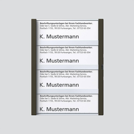 200029795-00 Siedle TM 612-4, BTM 650-04 GM Namensschild kpl. TM 612-4/ BTM 650- Produktbild front M