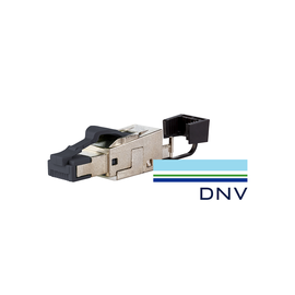 130E405032-DNV Metz Connect C6A RJ45 Field plug pro DNV Produktbild front M