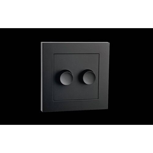 820482 SG Leuchten LEDDIM 2X100 FRONT SG BLACK Produktbild Front View L