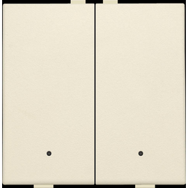 100-52202 Niko Zweifach Taster mit LEDs und Komfort Sensoren für Niko Home Cont Produktbild front M