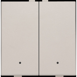 102-52202 Niko Zweifach Taster mit LEDs und Komfort Sensoren für Niko Home Cont Produktbild front M