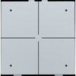 121-52204 Niko Vierfach Taster mit LEDs und Komfort Sensoren für Niko Home Cont Produktbild front S
