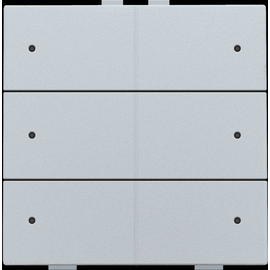 121-52206 Niko Sechsfach Taster mit LEDs und Komfort Sensoren für Niko Home Cont Produktbild front M