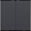 122-52202 Niko Zweifach Taster mit LEDs und Komfort Sensoren für Niko Home Cont Produktbild front S