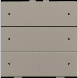 123-52206 Niko Sechsfach Taster mit LEDs und Komfort Sensoren für Niko Home Cont Produktbild front M