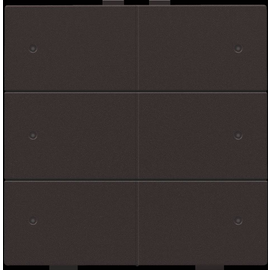 124-52206 Niko Sechsfach Taster mit LEDs und Komfort Sensoren für Niko Home Cont Produktbild front M