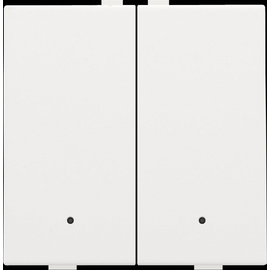 154-52202 Niko Zweifach Taster mit LEDs und Komfort Sensoren für Niko Home Cont Produktbild front M