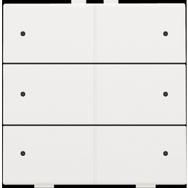 154-52206 Niko Sechsfach Taster mit LEDs und Komfort Sensoren für Niko Home Cont Produktbild front M