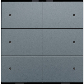 220-52206 Niko Sechsfach Taster mit LEDs und Komfort Sensoren für Niko Home Cont Produktbild front M