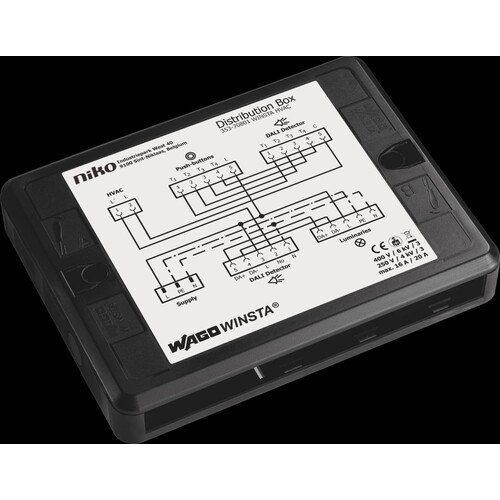 353-70801 Niko WAGO WINSTA® Verteilerbox, HLK, P48 DALI 2 Produktbild