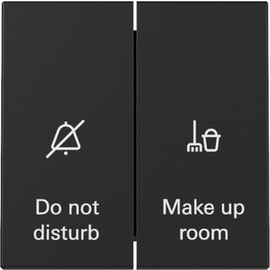 3104005 Gira Wippschalter Anzeige Hotelzimmerstatus System 55 Schwarz m Produktbild front M