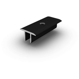 1002062 K2 Systems Mittelklemme XS Einzeln, schwarz eloxiert Produktbild front M
