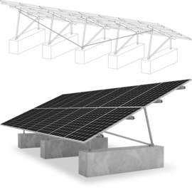 2002781 K2 Systems P-Rack Montagekit 15/20/25° 1.3 kN/m² Produktbild front M
