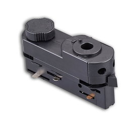 116262 Isoled 3-Phasen DALI Schiene Universaladapter, schwarz Produktbild front M