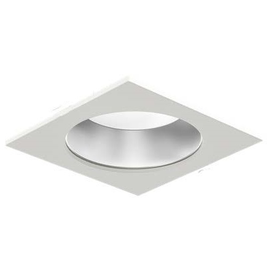 10014372 Spektra LED Abdeckring Downlight 6 Weiß Quadratisch Produktbild front M