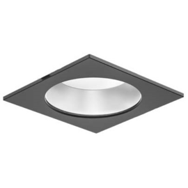 10014374 Spektra LED Abdeckring Downlight 6 Schwarz Quadratisch Produktbild front M