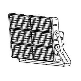 10724318 Spektra LED LED Fluter Pandora MFL Plus 600W 5.000K D3 Produktbild front M